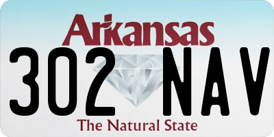 AR license plate 302NAV
