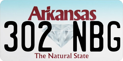 AR license plate 302NBG