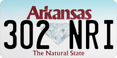 AR license plate 302NRI