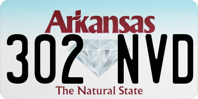AR license plate 302NVD