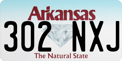 AR license plate 302NXJ