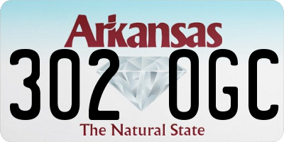 AR license plate 302OGC
