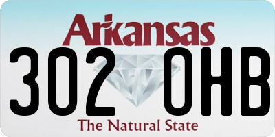 AR license plate 302OHB