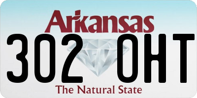AR license plate 302OHT