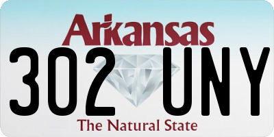 AR license plate 302UNY