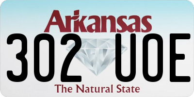 AR license plate 302UOE