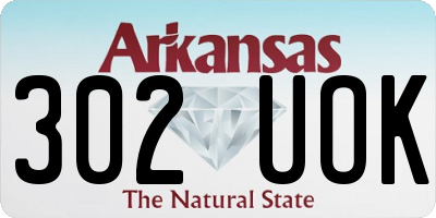 AR license plate 302UOK