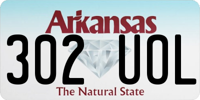 AR license plate 302UOL