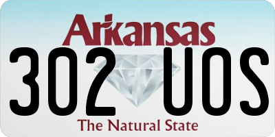 AR license plate 302UOS