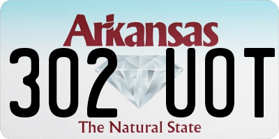 AR license plate 302UOT