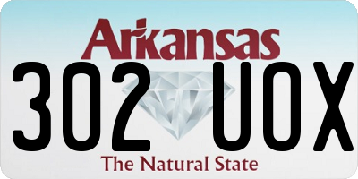 AR license plate 302UOX