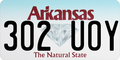 AR license plate 302UOY