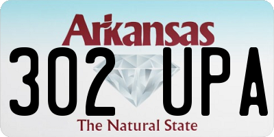 AR license plate 302UPA