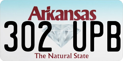 AR license plate 302UPB