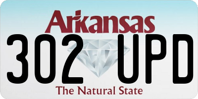AR license plate 302UPD