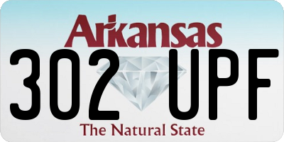 AR license plate 302UPF