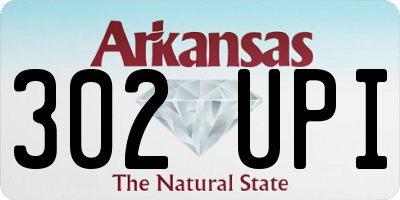 AR license plate 302UPI