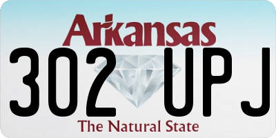 AR license plate 302UPJ