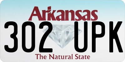 AR license plate 302UPK