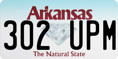 AR license plate 302UPM