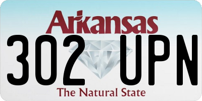 AR license plate 302UPN