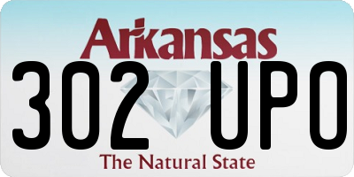 AR license plate 302UPO