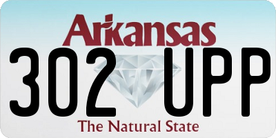 AR license plate 302UPP