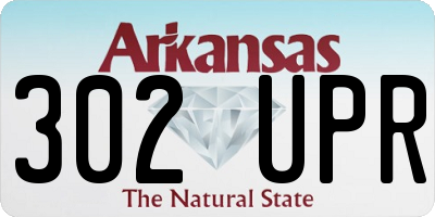 AR license plate 302UPR