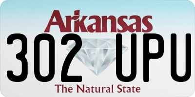 AR license plate 302UPU