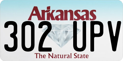 AR license plate 302UPV