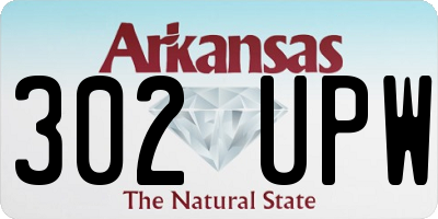 AR license plate 302UPW