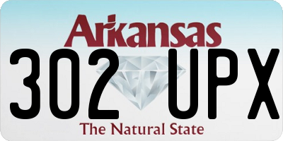 AR license plate 302UPX