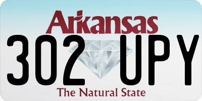 AR license plate 302UPY