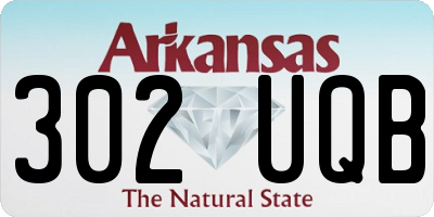 AR license plate 302UQB