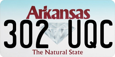 AR license plate 302UQC