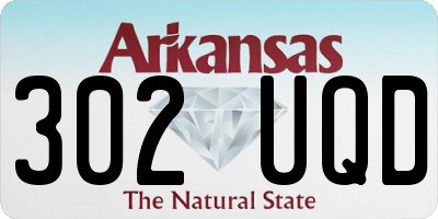 AR license plate 302UQD
