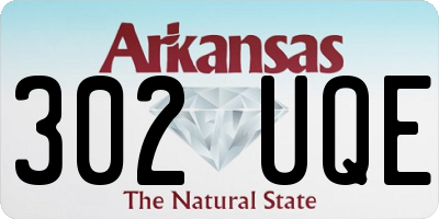 AR license plate 302UQE