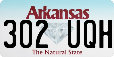 AR license plate 302UQH