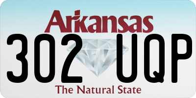 AR license plate 302UQP