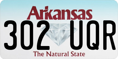 AR license plate 302UQR