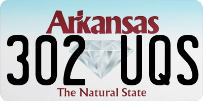 AR license plate 302UQS