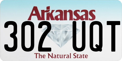 AR license plate 302UQT