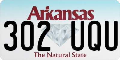 AR license plate 302UQU