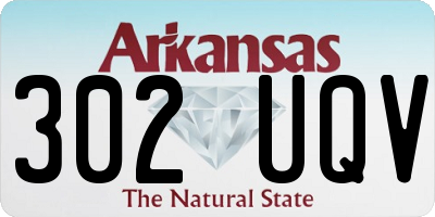 AR license plate 302UQV