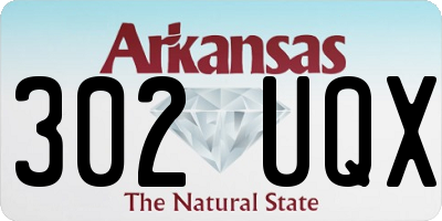 AR license plate 302UQX