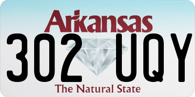 AR license plate 302UQY