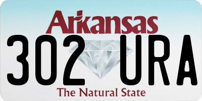 AR license plate 302URA