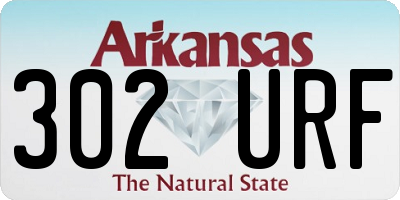 AR license plate 302URF