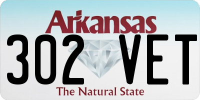 AR license plate 302VET