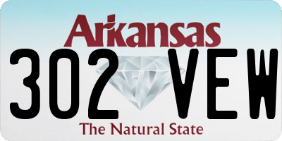 AR license plate 302VEW